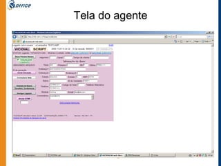 Tela do agente 