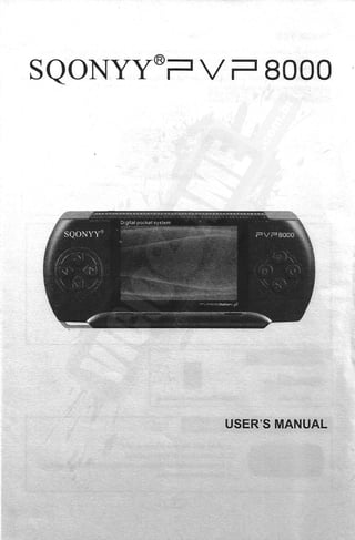 SQONYY PVP 8000 Station Light - Digital Pocket System - Manual