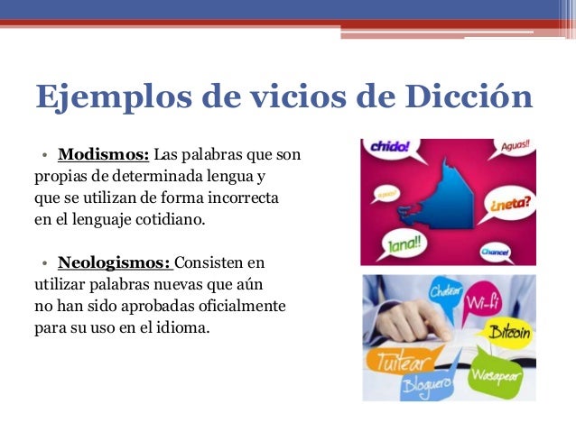 Vicios de Dicción y construcción