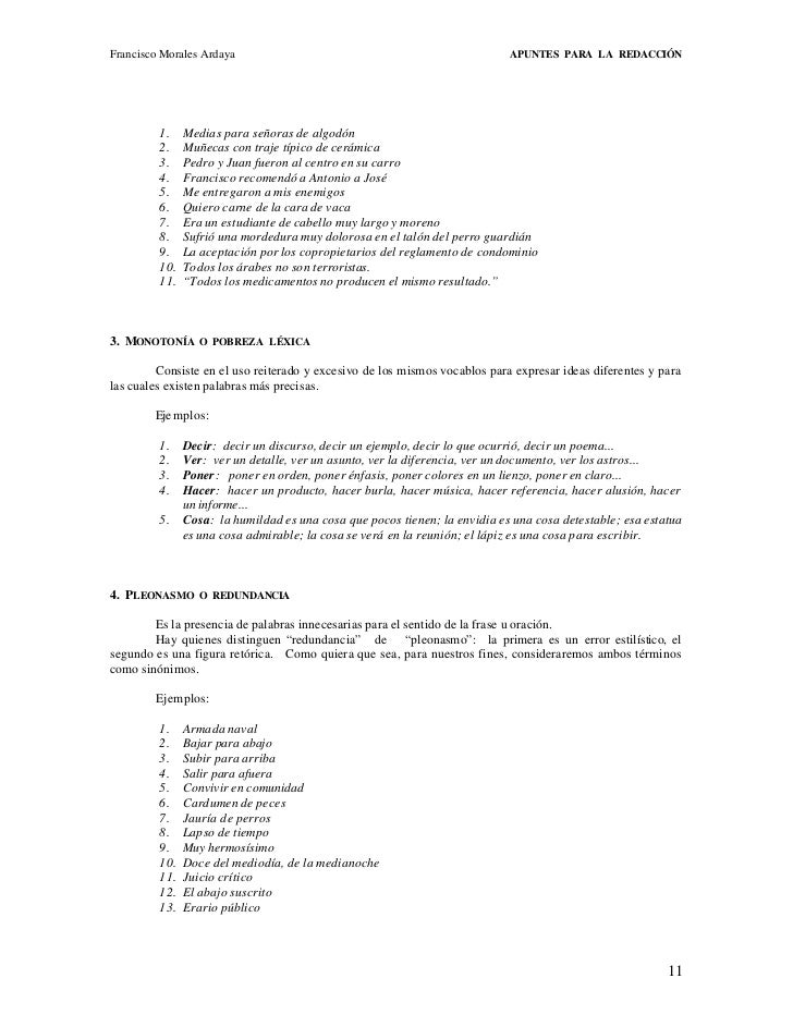 Vicios de diccion y construccion