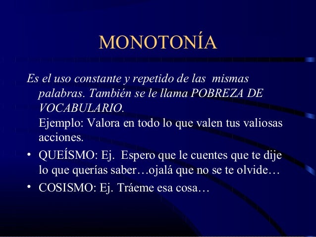 Vicios del lenguaje