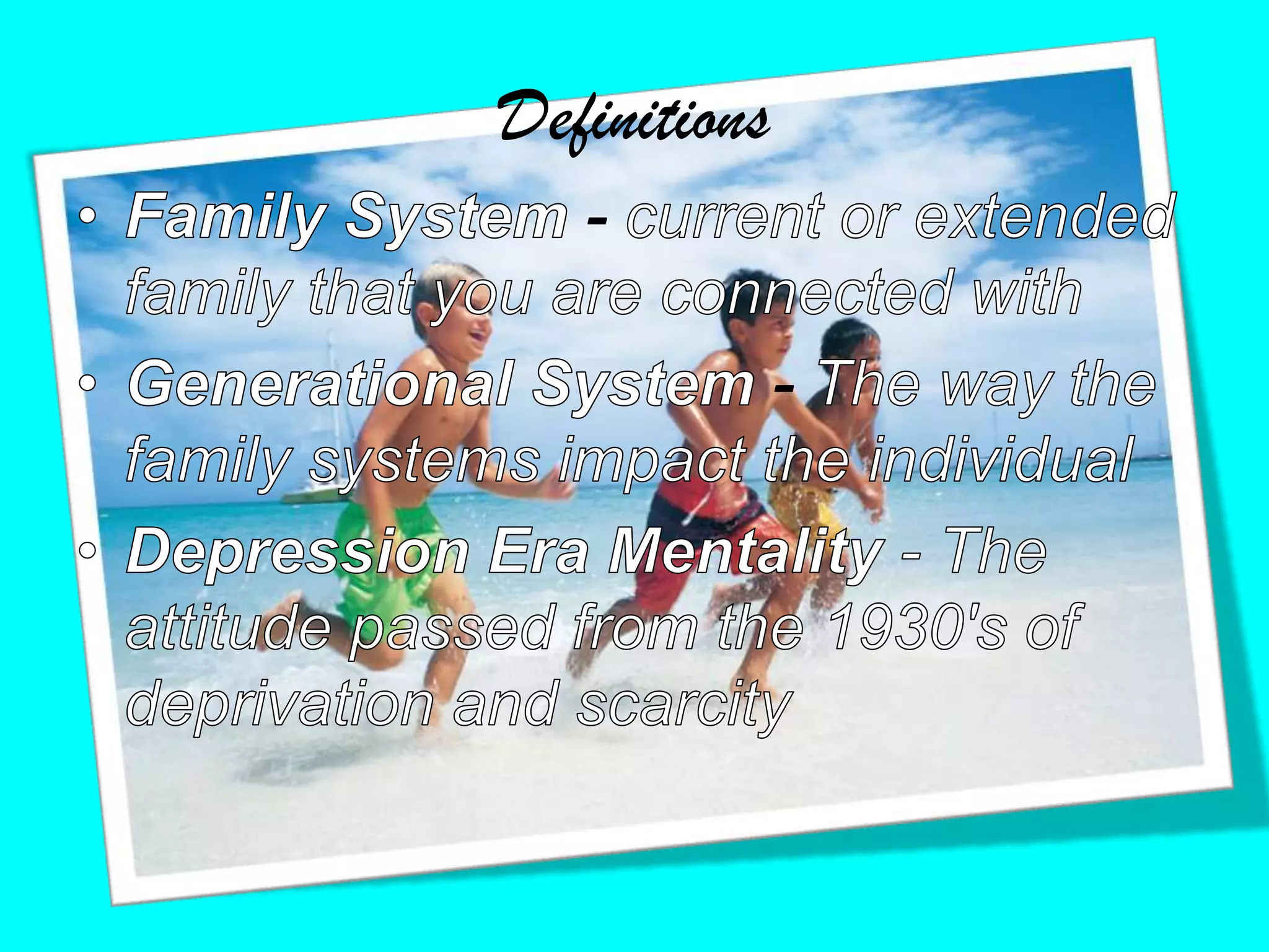 “I'm keeping people from ever coming through my front door.”