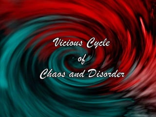 Vicious Cycleof Chaos and Disorder 