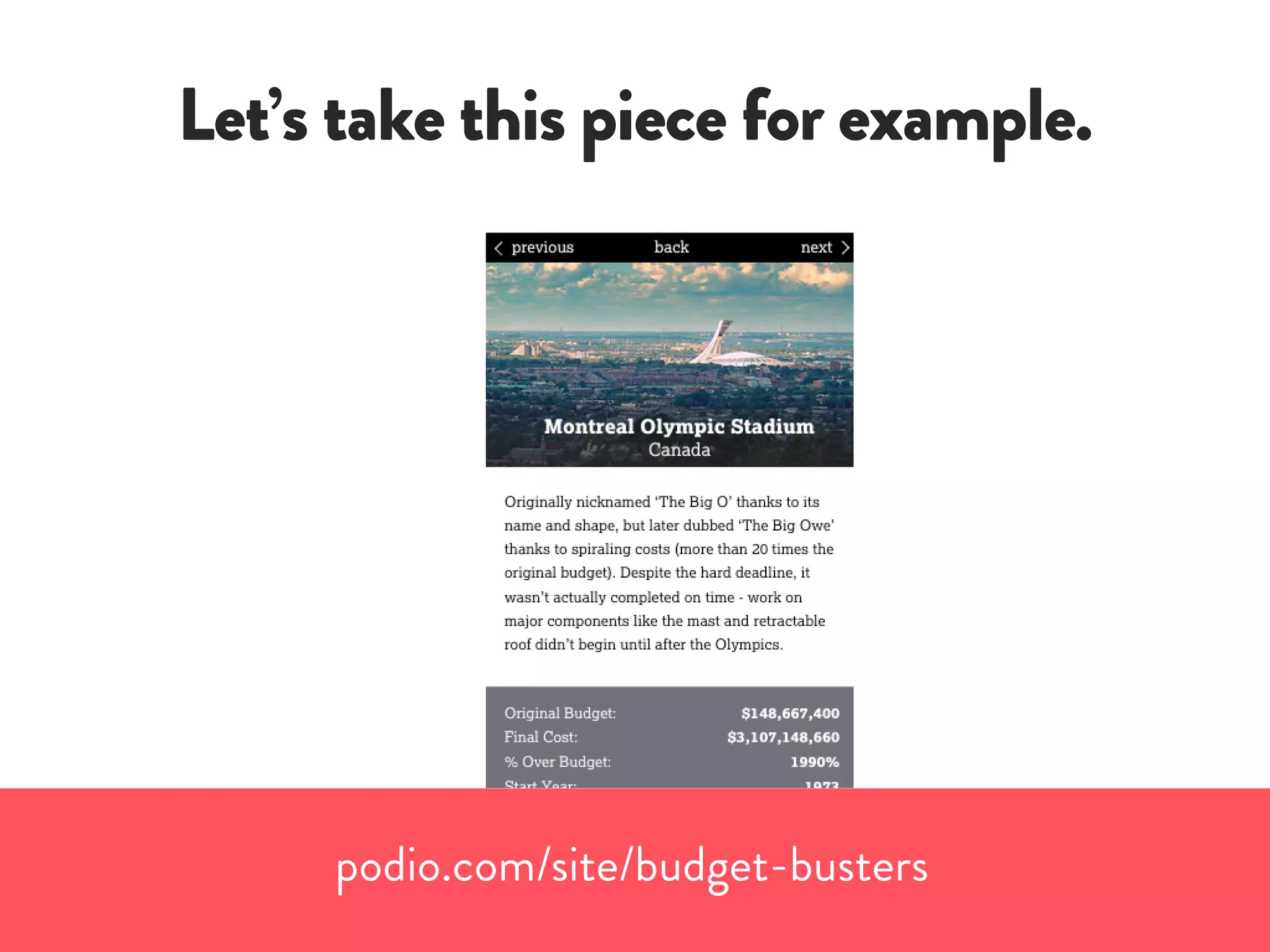 Let’s take this piece for example.
podio.com/site/budget-busters
 