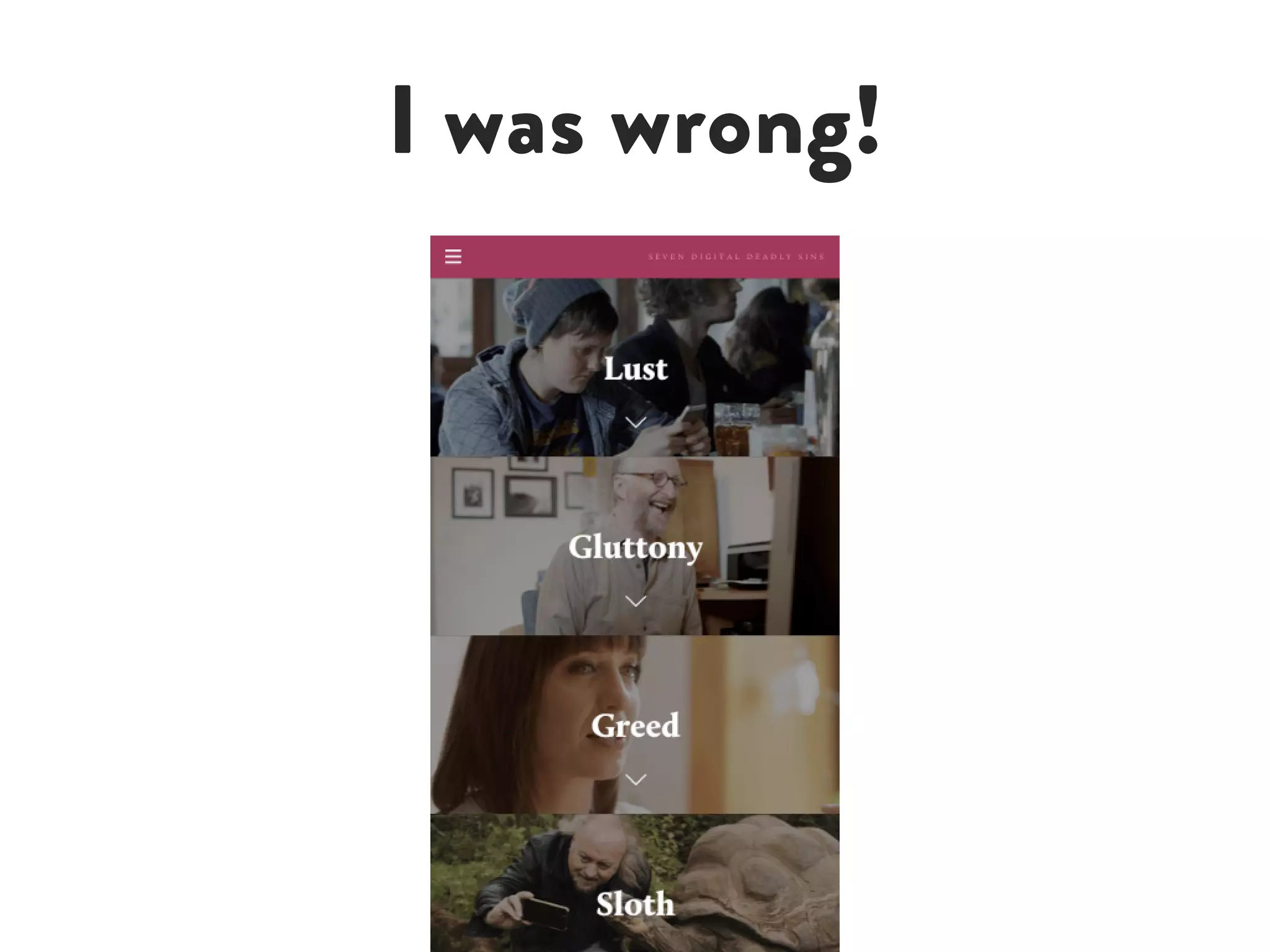 I was wrong!
 