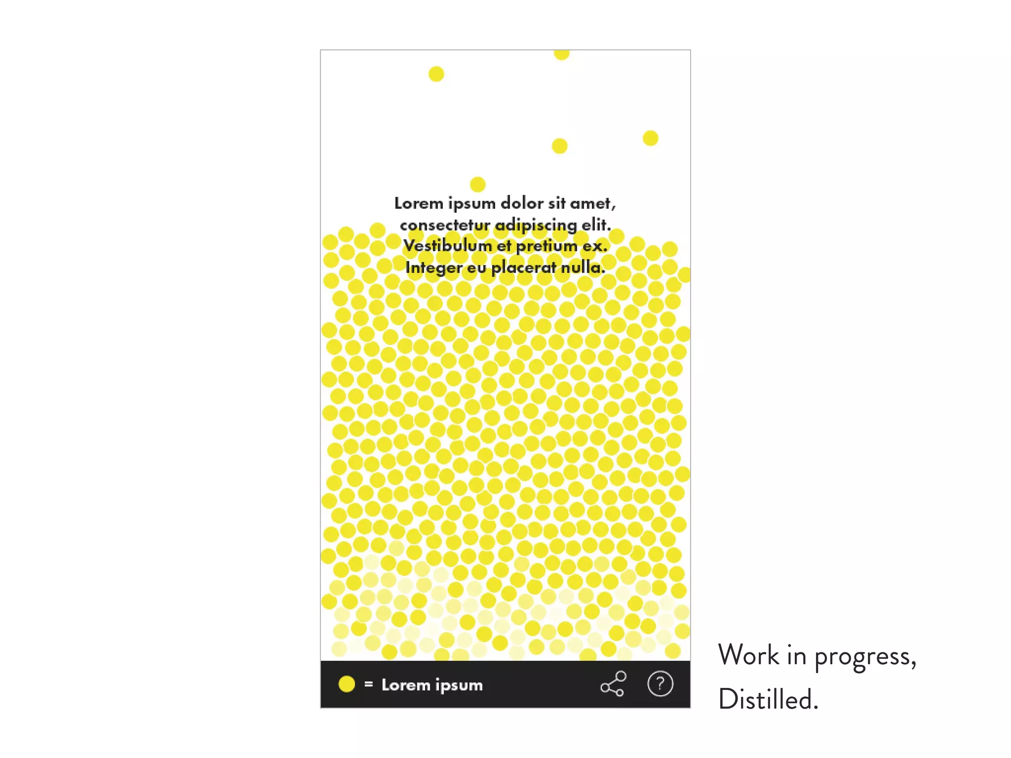 Work in progress,
Distilled.
 