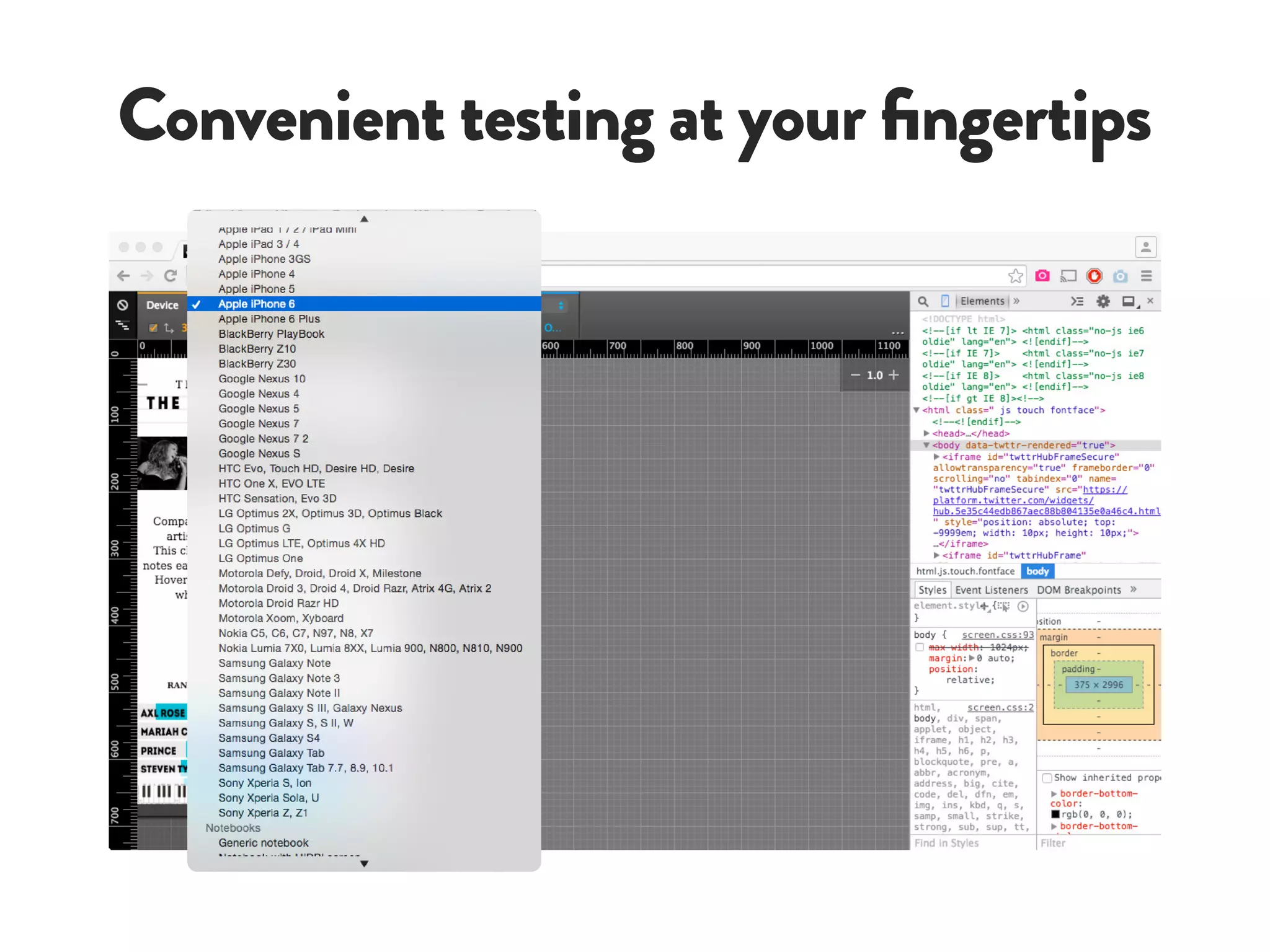 Convenient testing at your fingertips
 