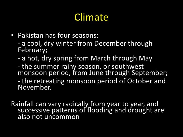 Seasons of pakistan essay