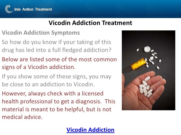 problems with vicodin addiction