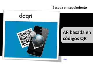Basada en seguimientoAR basada en códigos QRDaqri