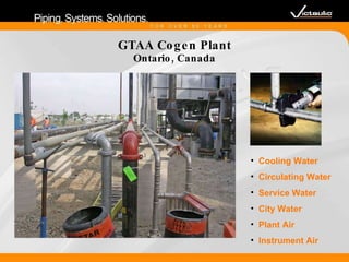 GTAA Cogen Plant Ontario, Canada Cooling Water Circulating Water Service Water City Water Plant Air Instrument Air 