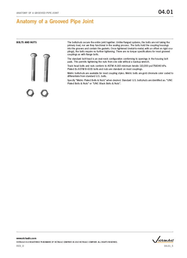 Victaulic joint anatomy of grooved pipe joint