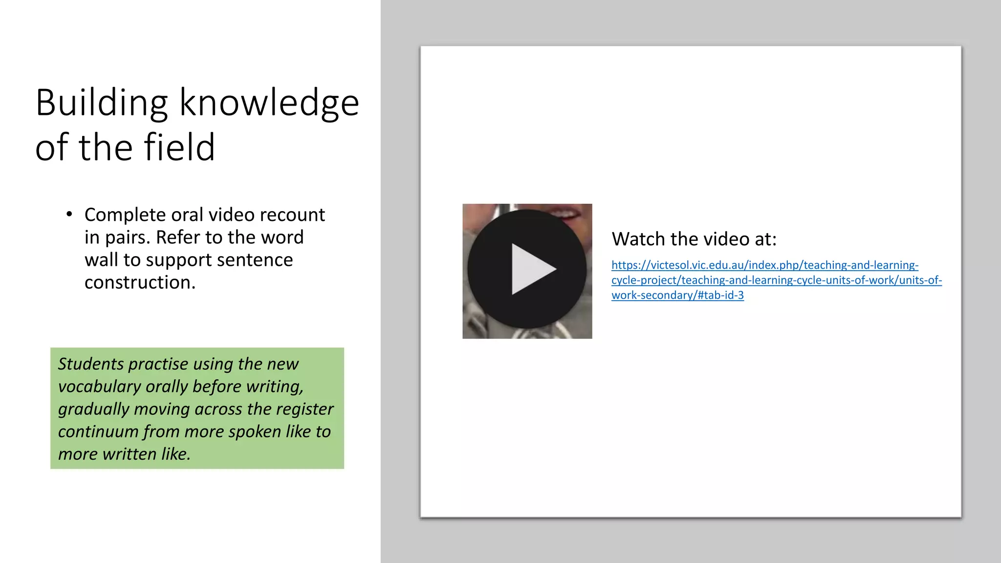 VicTESOL-Teaching-Learning-Cycle-Secondary-Recount-Unit (1).pptx ...