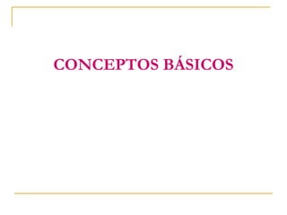 CONCEPTOS BÁSICOS
 
