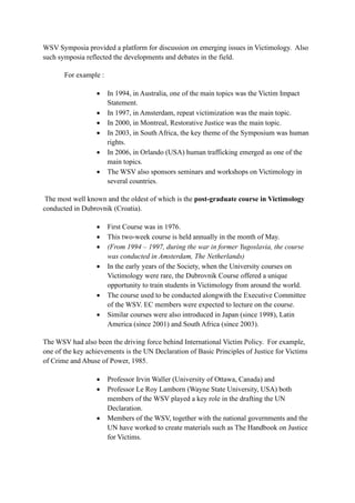VICTIMOLOGY presentation. This explains all the thing about victim | PDF