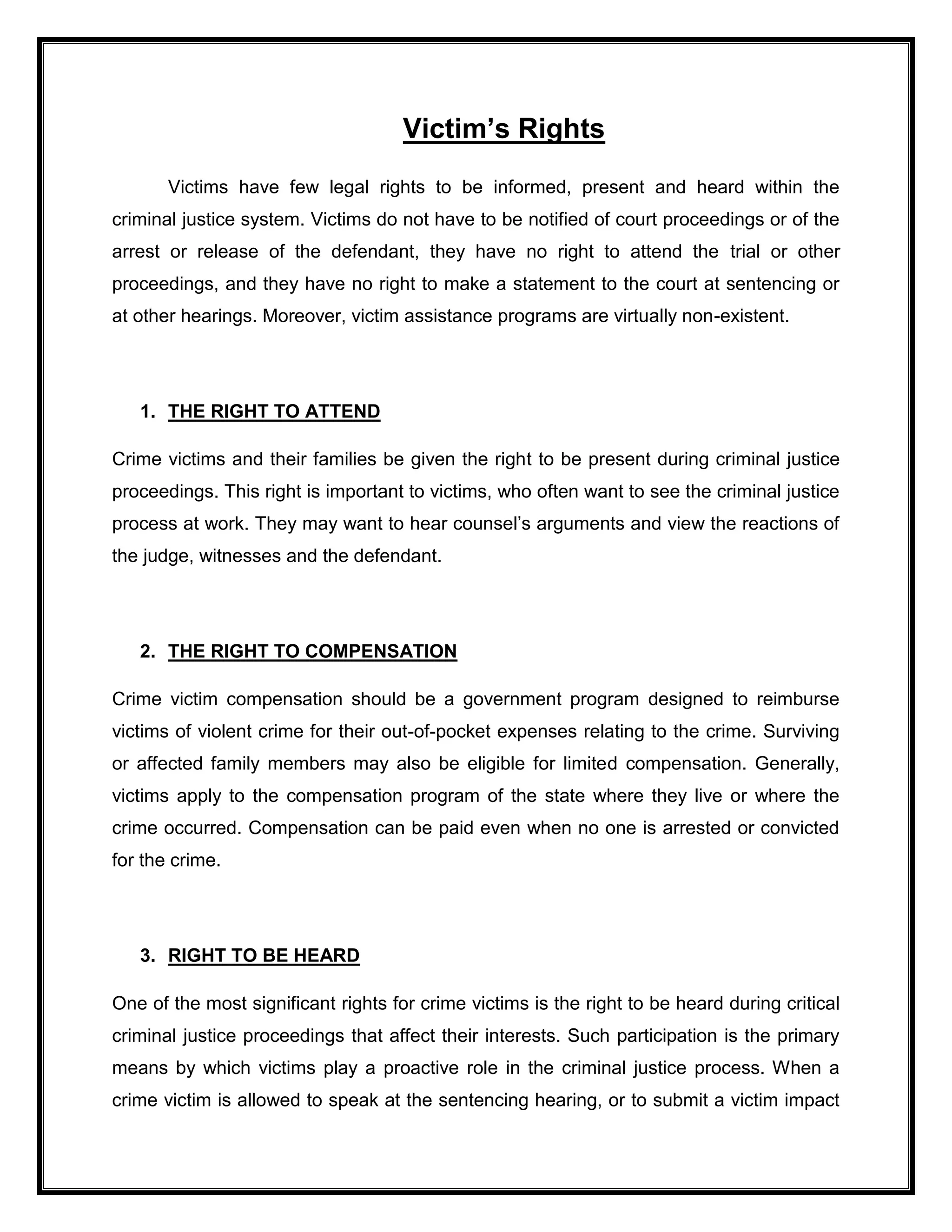 Victim's Rights | DOCX