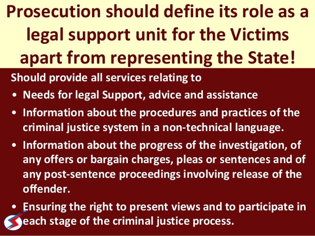 Making the Victim Central to the Criminal Justice System