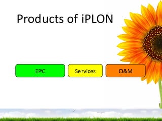 Products of iPLON EPC Services O&M 