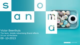 Victor Beerthuis
The facts: Mobile Advertising Brand effects
24 uur vd Reclame

09 -10-2013

 