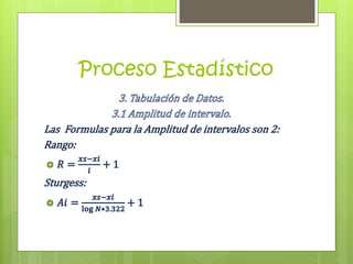 Proceso Estadístico