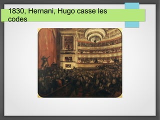 1830, Hernani, Hugo casse les
codes
 