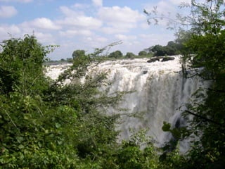 Victoria Falls both sides Zimbabwe and Zambia 22 March 2009