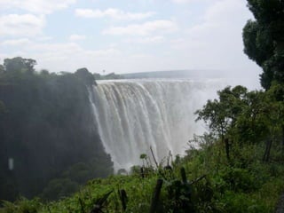 Victoria Falls both sides Zimbabwe and Zambia 22 March 2009