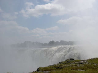 Victoria Falls both sides Zimbabwe and Zambia 22 March 2009