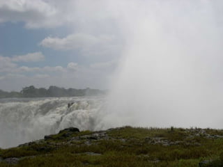 Victoria Falls both sides Zimbabwe and Zambia 22 March 2009