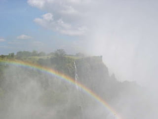 Victoria Falls both sides Zimbabwe and Zambia 22 March 2009