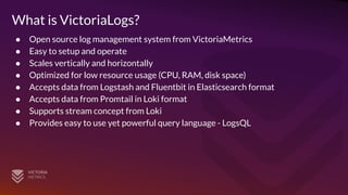 VictoriaLogs: Open Source Log Management System - Preview