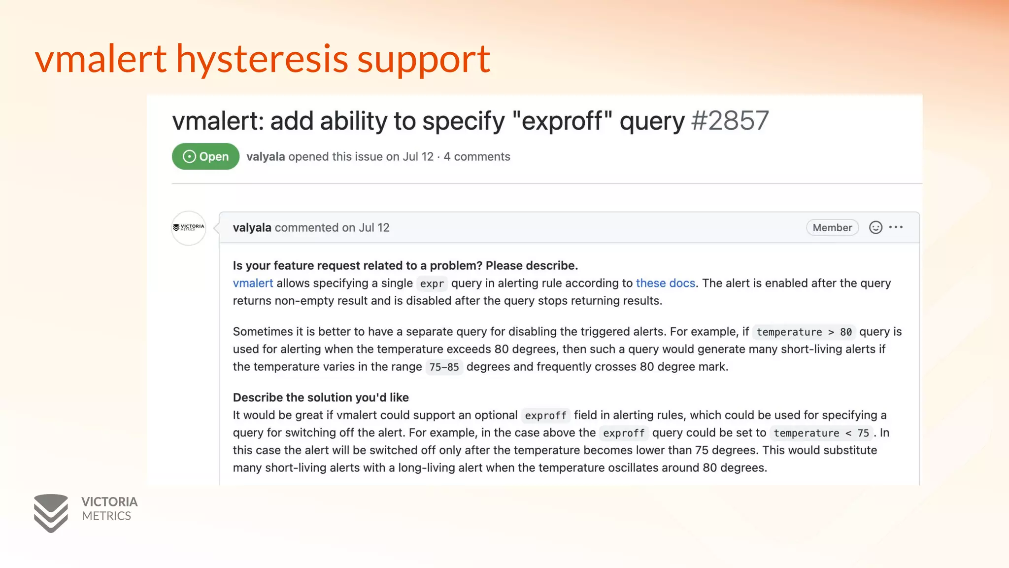 vmalert hysteresis support