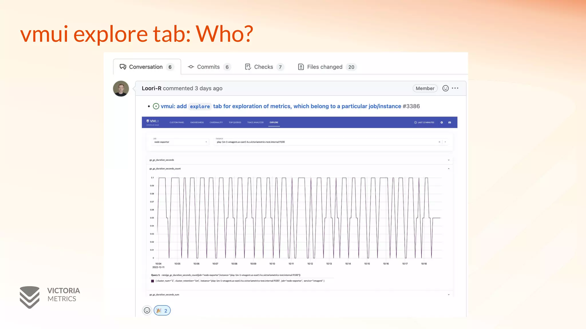 vmui explore tab: Who?