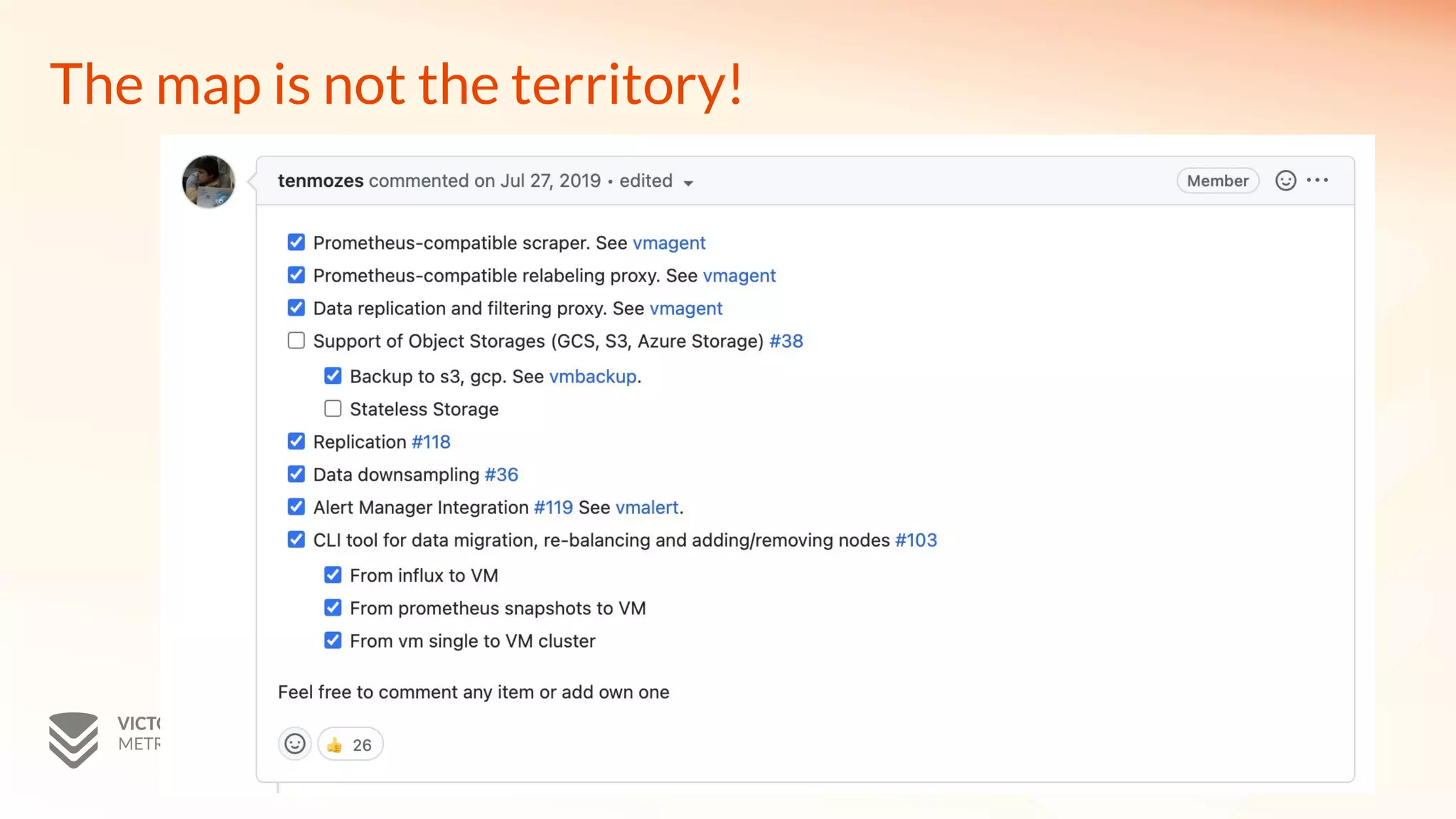 The map is not the territory!