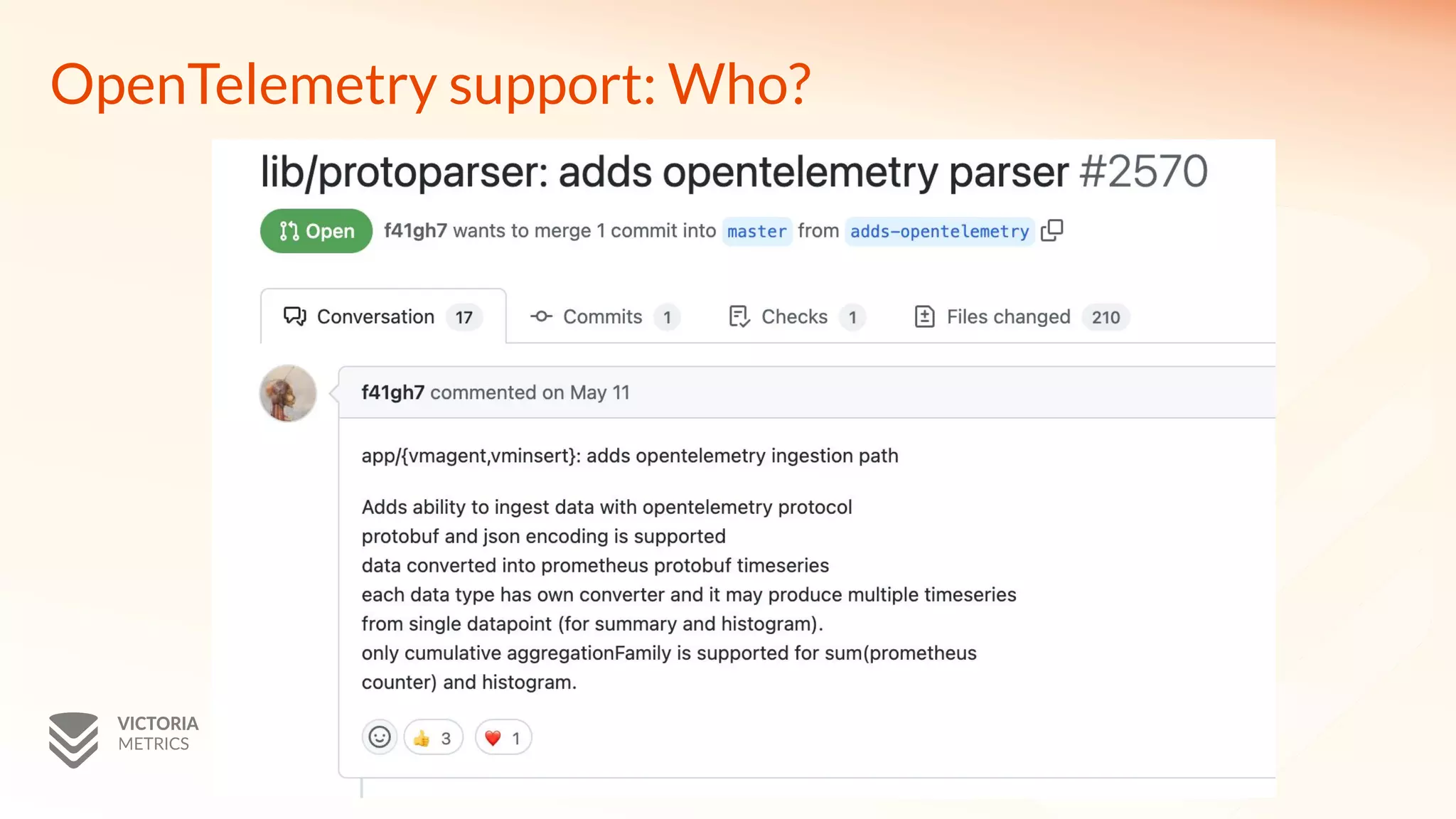 OpenTelemetry support: Who?
