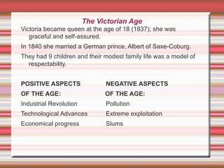 THE VICTORIAN ERA - victorian-writers.ppt