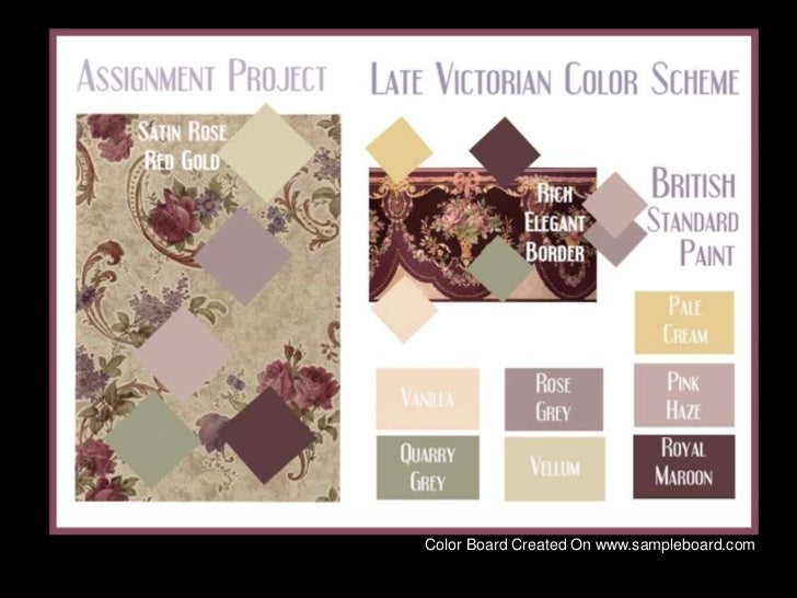 Victorian colors schemes