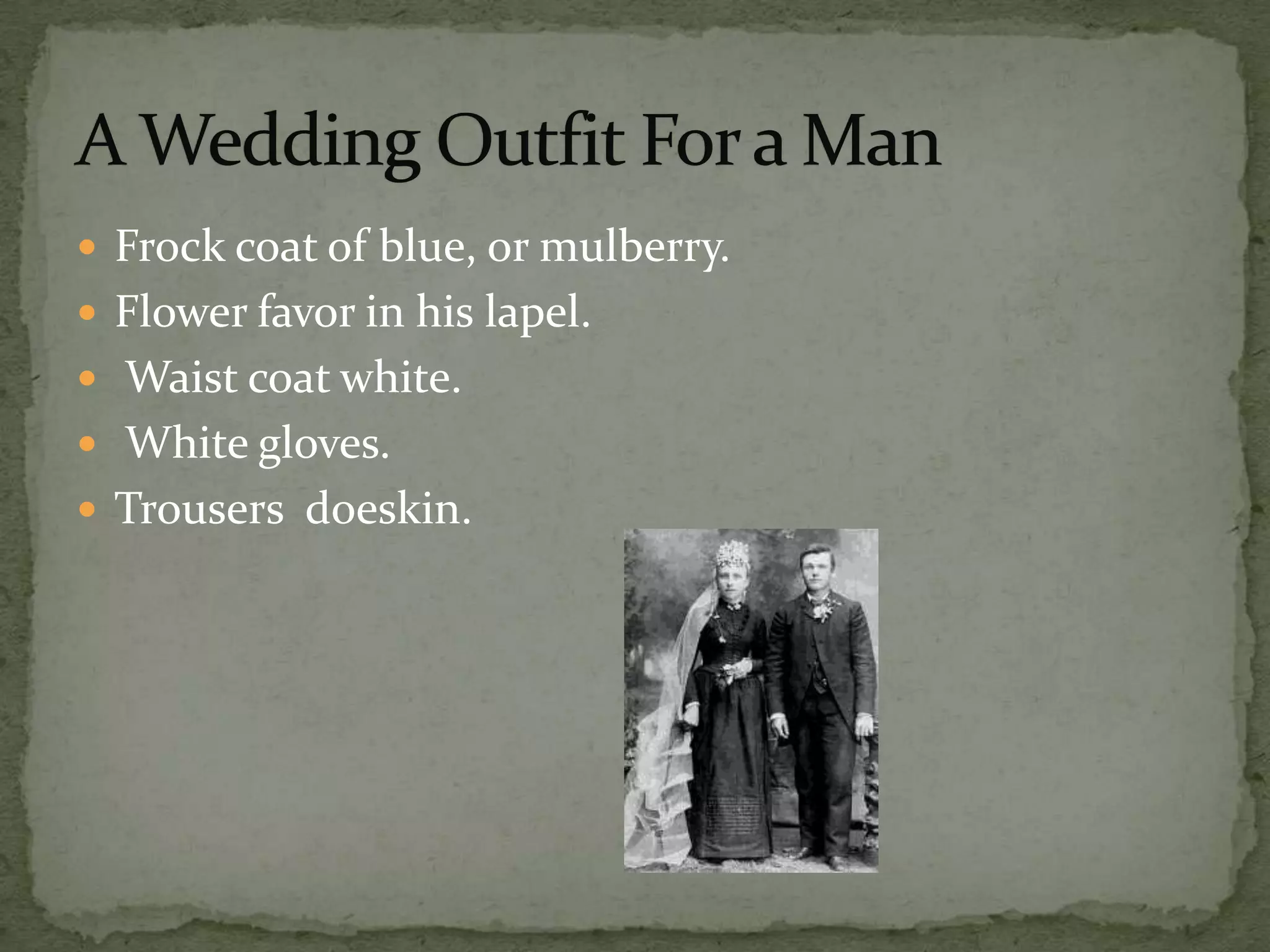 Victorian era men's clothing and apparel | PPTX