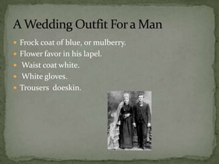 Victorian era men's clothing and apparel | PPTX