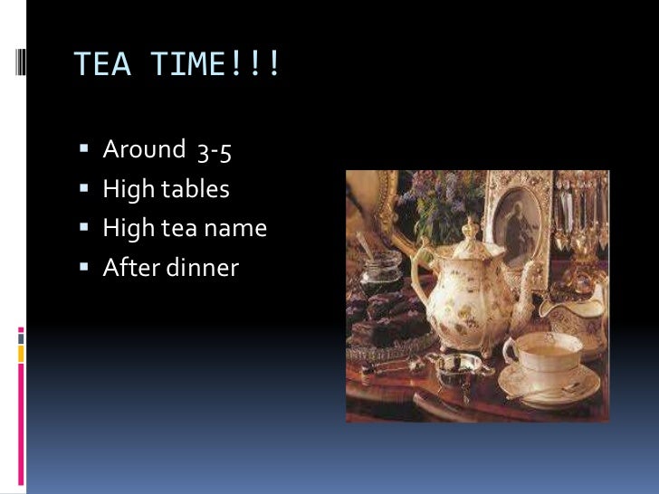 Victorian era tea time