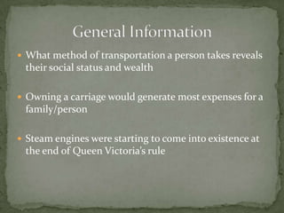 Victorian era transportation | PPTX