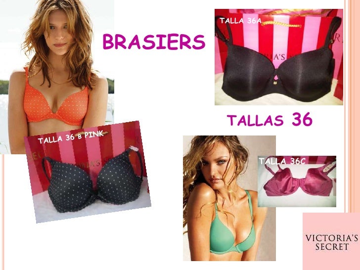 tallas de brasier victoria's secret