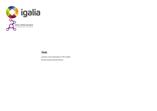 Sink
Automatic color transformation if VPP available
Revamp Wayland backend (Weston)
 