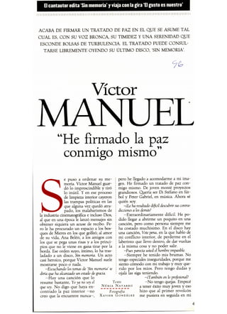 Víctor Manuel (1996). Víctor Manuel y Ana Belén (2001)