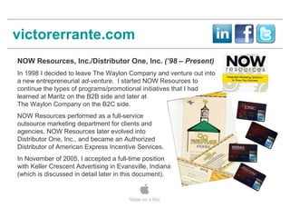 Background and Professional Work Examples | PPT