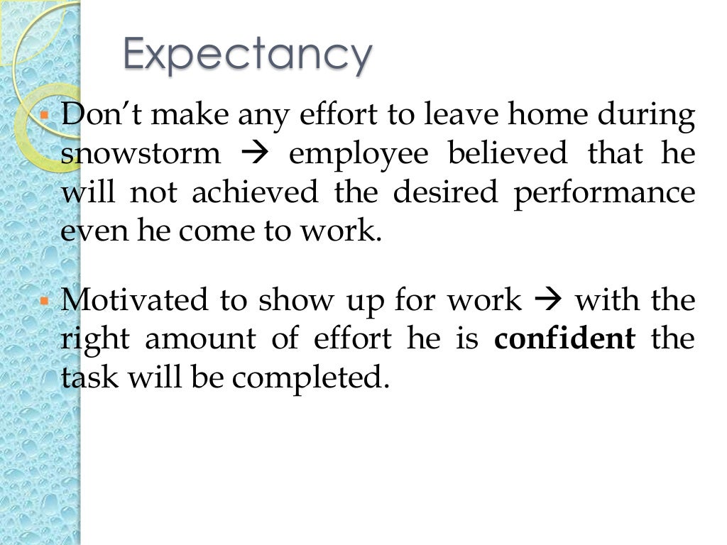 Victor vroom’s expectancy theory