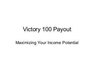 Victory 100 Payout
Maximizing Your Income Potential
 