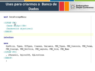 Uses para criarmos o Banco de
              Dados
 