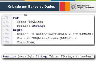 Criando um Banco de Dados
 