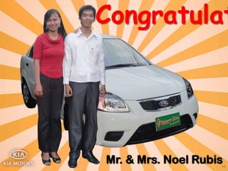Congratulat
 z




Mr. & Mrs. Noel Rubis
                    50
 